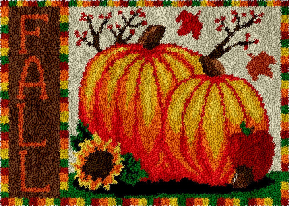 Leaves of Fall - Latch Hook Rug Kit