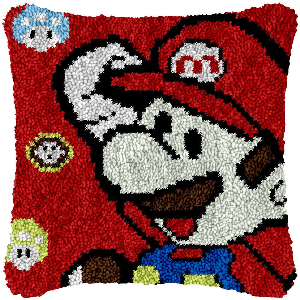 Latch Hook Kit Mario by Dimensions