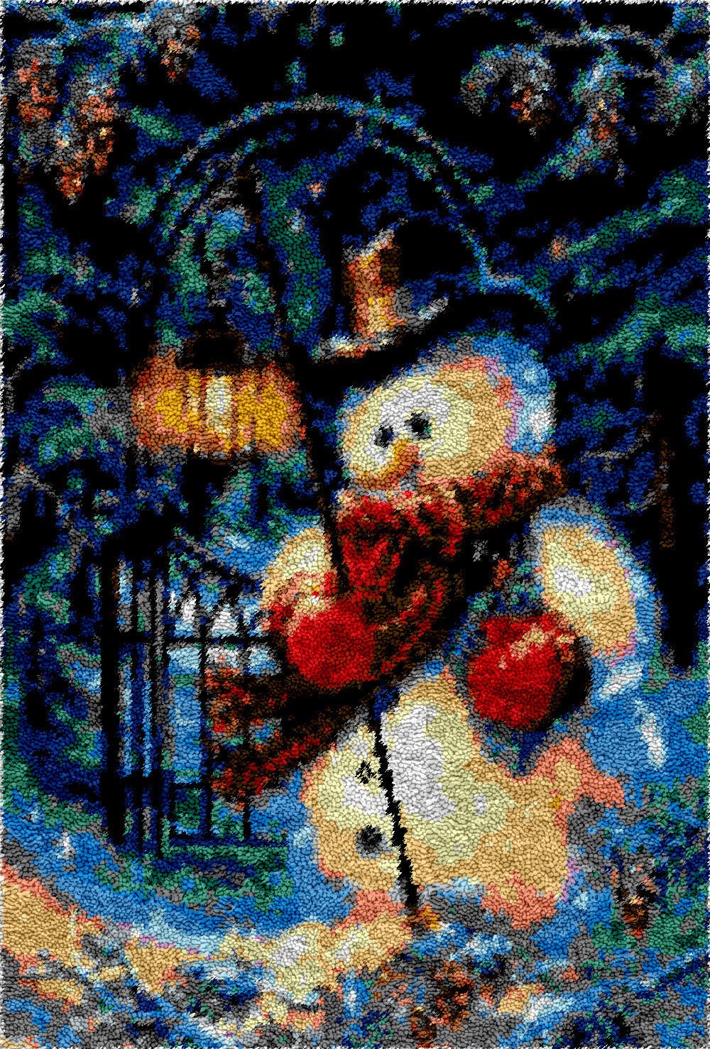 Friendly Snowman DIY Latch Hook Rug Making Kit For Adults – Latch Hook  Crafts