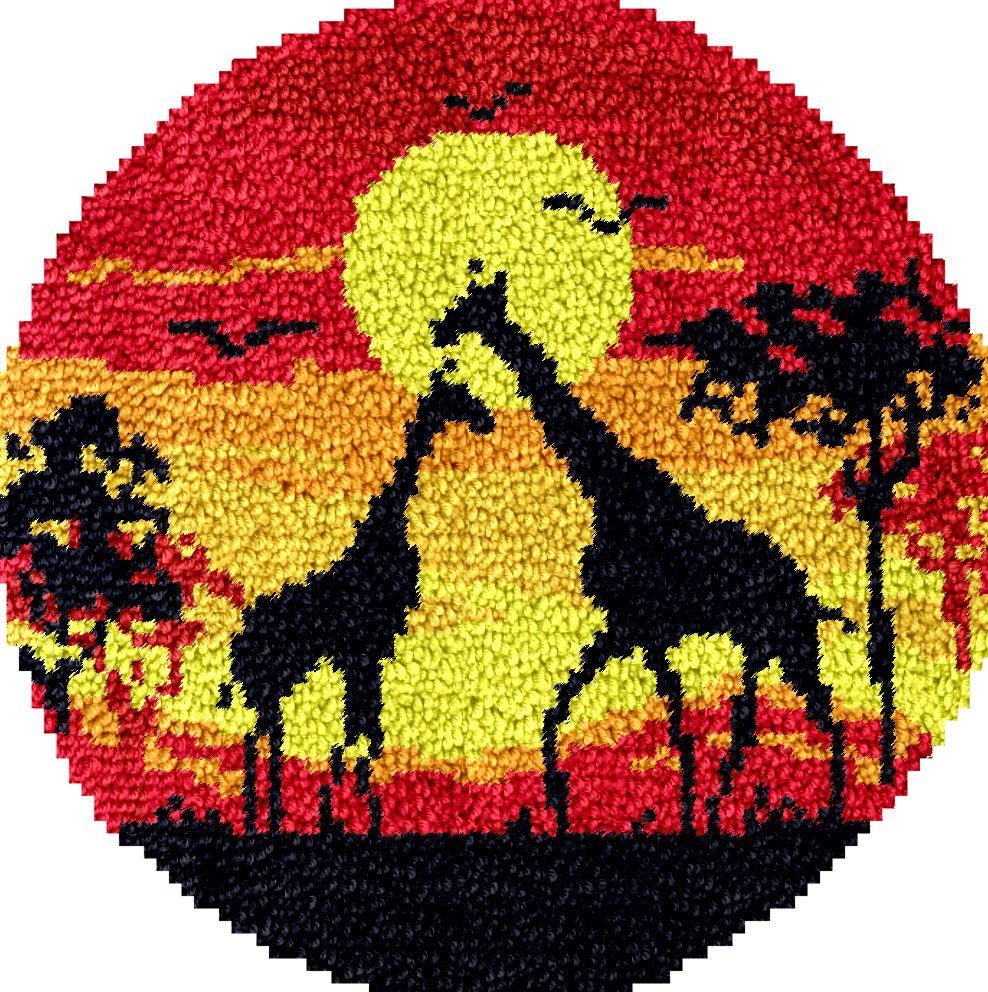 Sunset Safari - Latch Hook Rug Kit