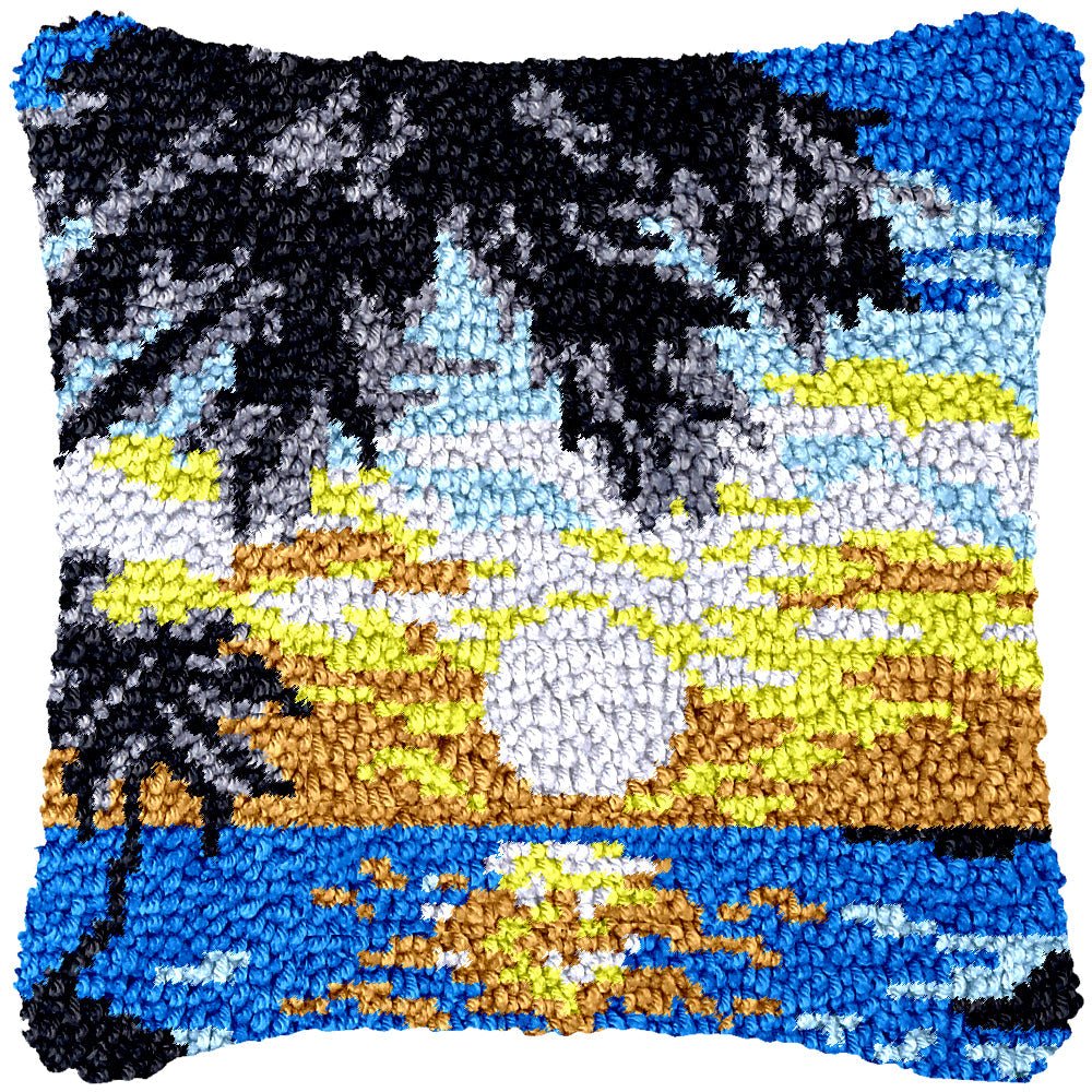 Aloha - Latch Hook Pillowcase Kit - Latch Hook Crafts