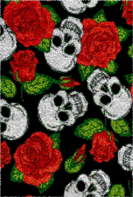 Beautiful Skulls - Latch Hook Rug Kit (US Stock) - Latch Hook Crafts