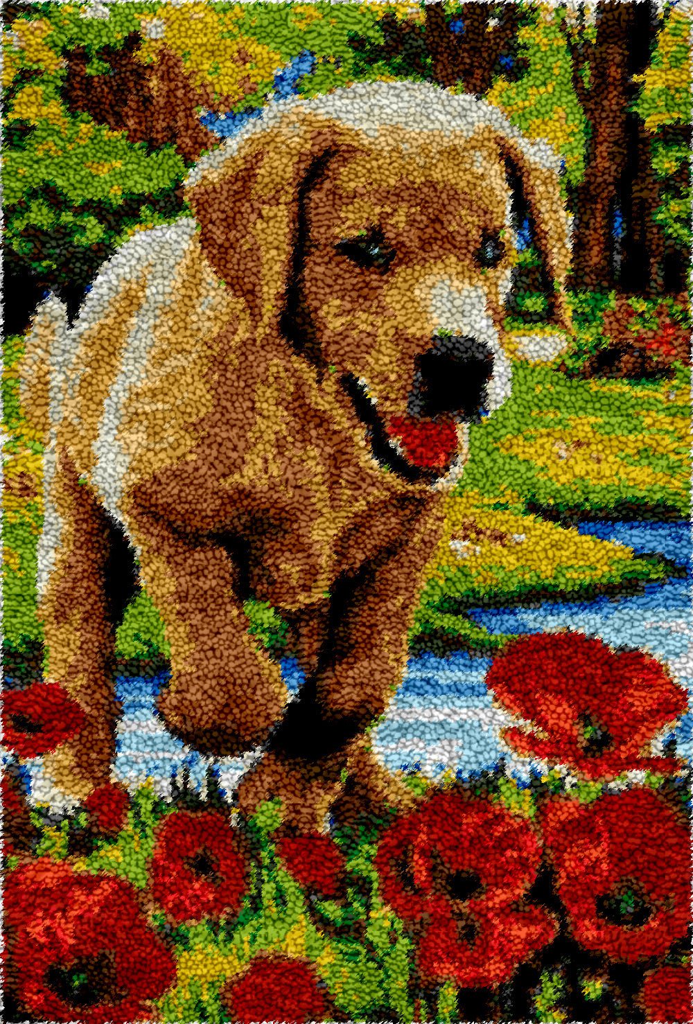 Jolly Labrador - Latch Hook Rug Kit (US Stock) - Latch Hook Crafts