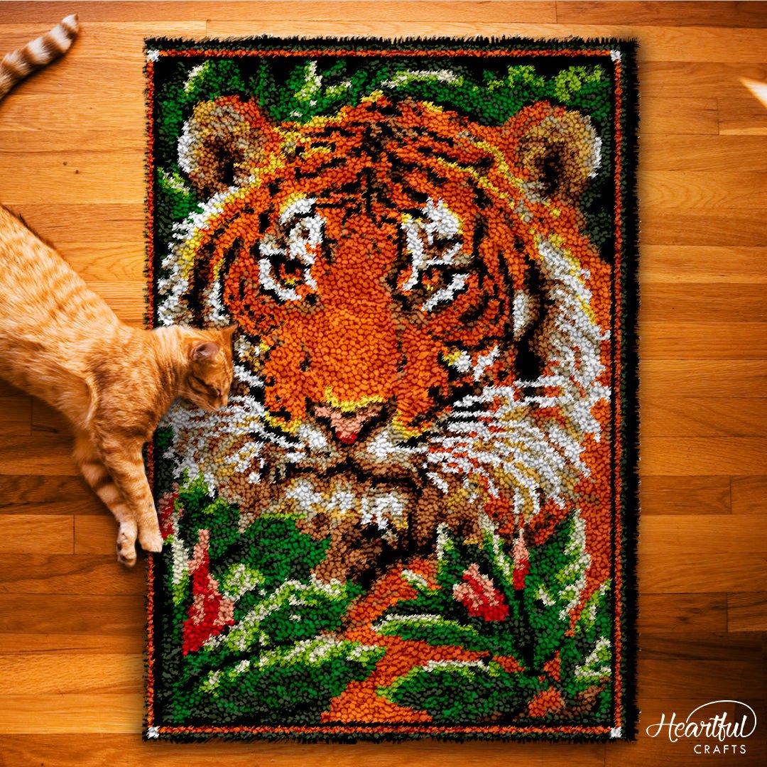 King of the Jungle - Latch Hook Rug Kit - Latch Hook Crafts