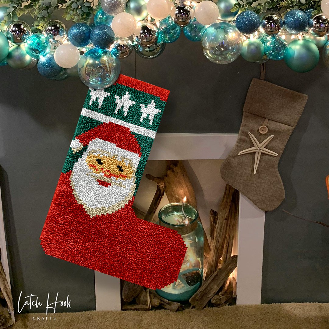 Santa Baby - Latch Hook Stockings Kit - Latch Hook Crafts