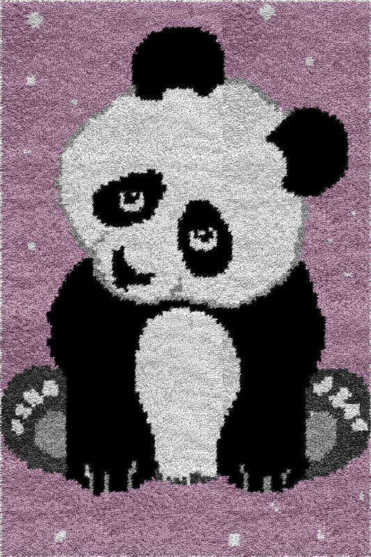 Sleepy Panda - Latch Hook Rug Kit (US Stock) - Latch Hook Crafts