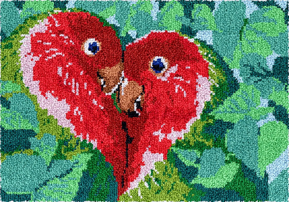 Tropical Affection - Latch Hook Rug Kit - Latch Hook Crafts