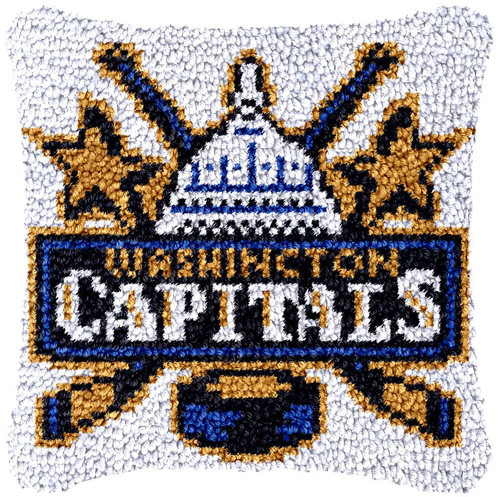Washington Capitals - Latch Hook Pillowcase Kit - Latch Hook Crafts