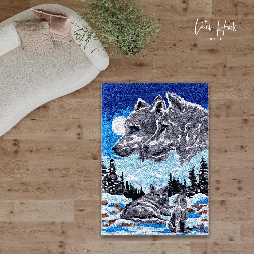 Winter Hunt - Latch Hook Rug Kit - Latch Hook Crafts