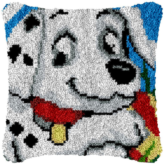 Dalmatian Puppy - Latch Hook Pillowcase Kit - Latch Hook Crafts