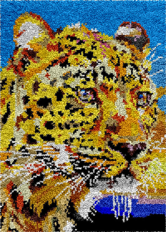 Fierce Cheetah - Latch Hook Rug Kit - Latch Hook Crafts