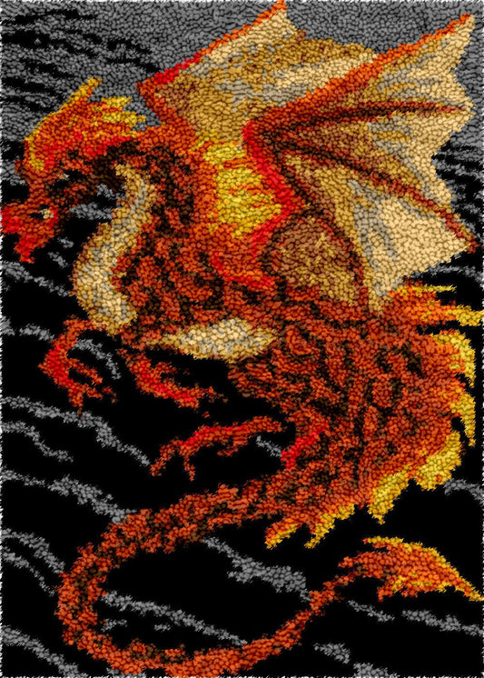 House of the Dragon - Latch Hook Rug Kit - Latch Hook Crafts