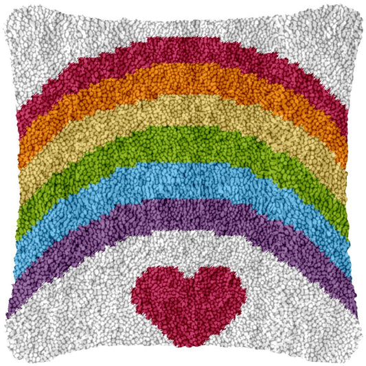 Over the Rainbow - Latch Hook Pillowcase Kit - Latch Hook Crafts