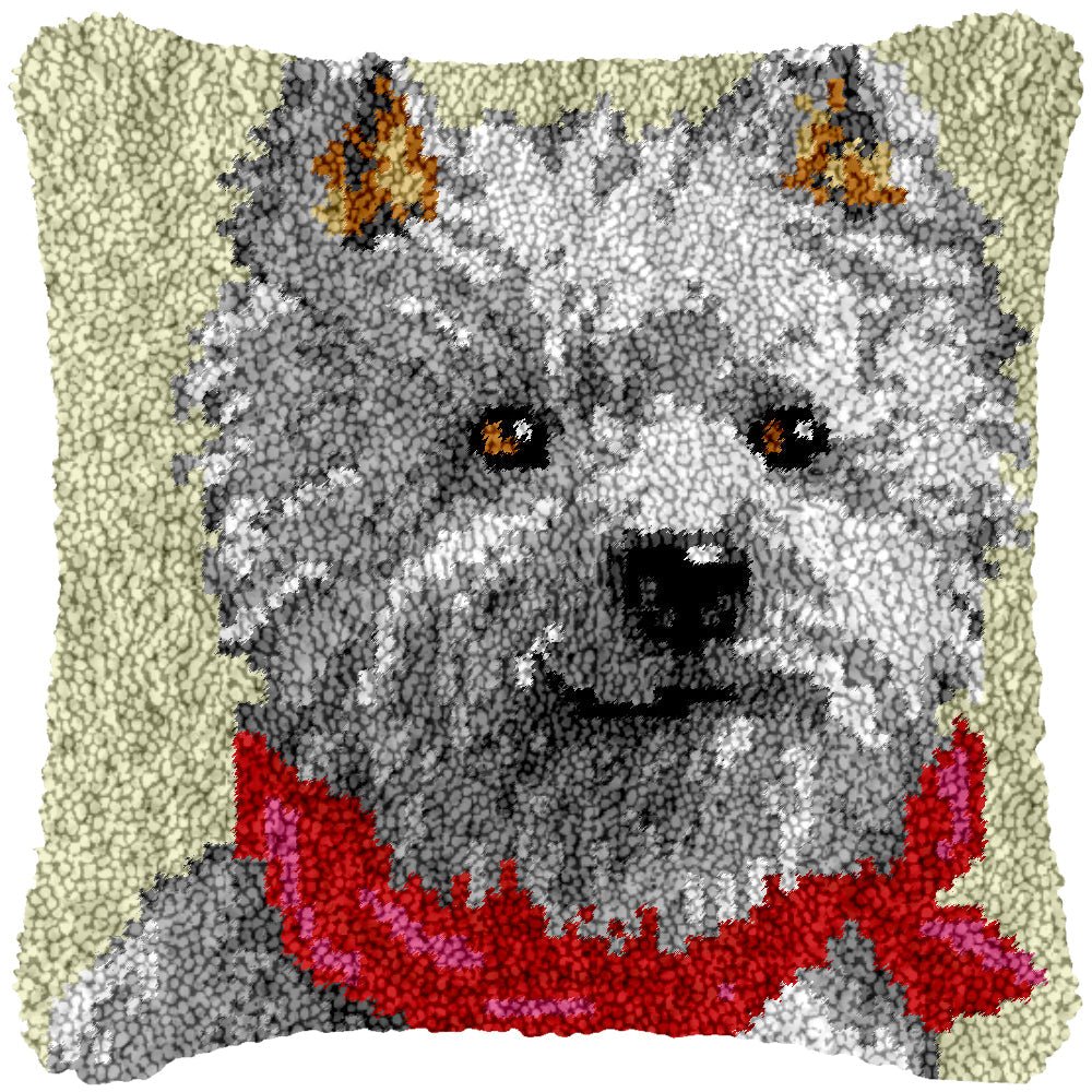 West Highland Terrier - Latch Hook Pillowcase Kit - Latch Hook Crafts